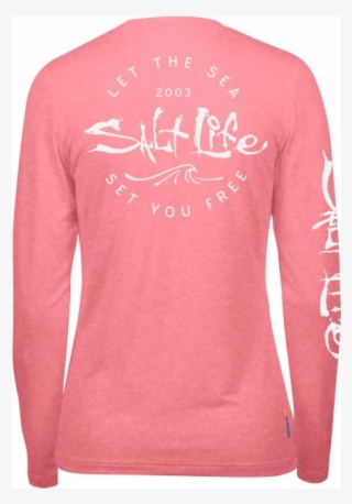 Salt Life Women's Be Free Slx Uvapor Performance Long - Salt Life Long Sleeve Women's