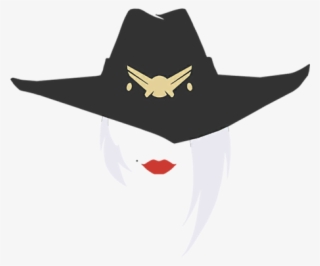 Honestly I Think Those Are Lips Not Bandana - Ashe Overwatch Icon Png