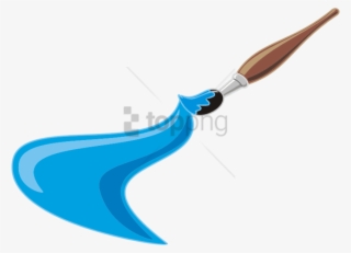 Free Png Paint Brush Clip Art Png Png Image With Transparent - Paint Brush Clip Art Blue