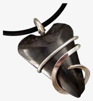 Fossilized Great White Shark Tooth Wrapped Pendant - Pendant