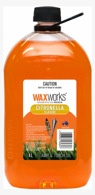 Waxworks 4l Citronella Oil - Plastic Bottle