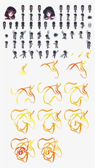 Photo Sailormoonanotherstory Tomoehotaru Sheet - Sprites
