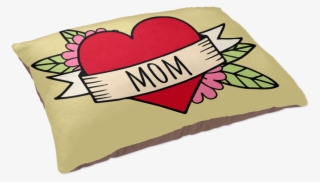 Mom Tattoo Dog Bed - Heart