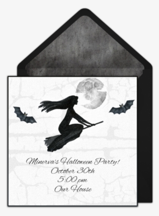 Flying Witch Online Invitation - Cardinal