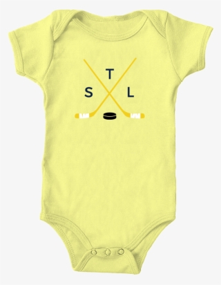 Baby Onesie Crossed Hockey Sticks Stl - All Of God's Grace In This Tiny Face Onesie