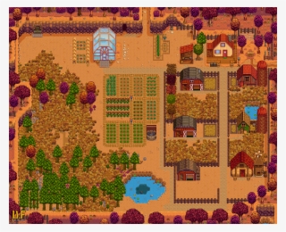 Standardmoonshine Farm, Fall Of Year 2 - Stardew Valley Woodland Farm Map