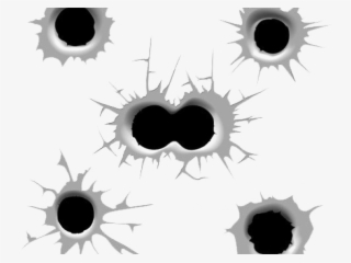 Bullet Hole Clipart Bullett - Gun Shot Hole Png