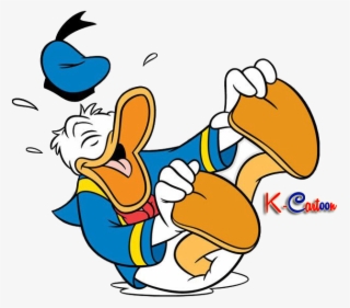 Donal Bebek Tertawa Vector Png - Cartoon Donald Duck Laughing