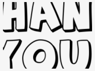 Thank You Png Transparent Images - Line Art