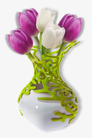 Kwiaty, Flores, Kwiaty, Kwiaty, Png Tulips In Vase, - Vase