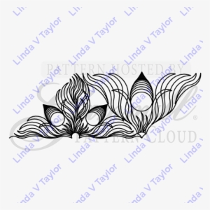 Lt 2200 Indian Fleather Flame Triangle Border - Artificial Flower