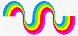 Decorative Clipart Swirly Line - Desenho Do Arco Iris