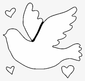 Dibujo De Paloma Del Amor Para Colorear
