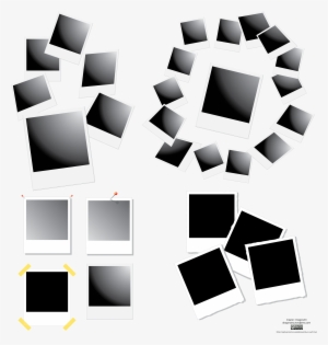 Polaroid Frames Vector Set Free Vector