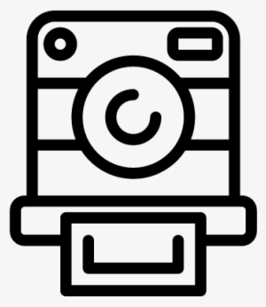 Vintage Polaroid Camera Vector - Polaroid Camera Icon Png