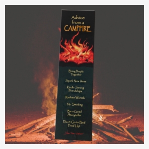 Advice From A Campfire Bookmark - 5x10 Wood Sign Advice From A... Advice