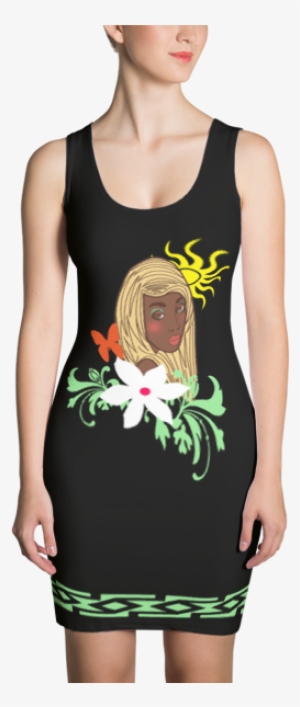 Fashion Face Black Dress