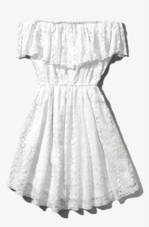 Abercrombie White Dress Lace Off The Shoulder