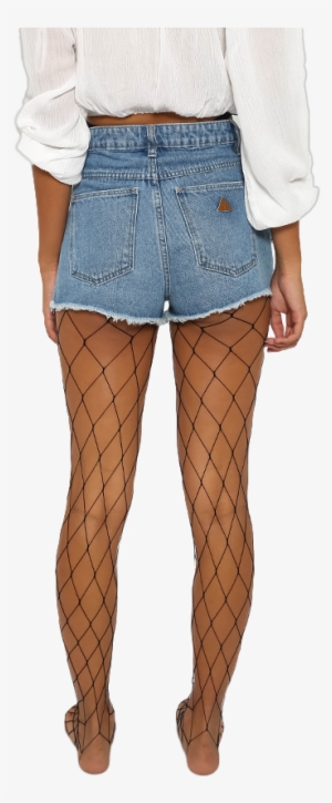 Asha V Fishnet Stockings Black - Scalable Vector Graphics