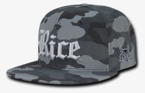 Ncaa Rice Owls University 6 Panel Camo Camouflage Snapback - W Republic Apparel 1007-172-urb Rice Camo Snapback,