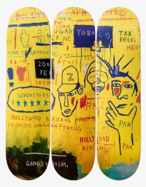 Jean-michel Basquiat Hollywood Africans, - Framed Art: Basquiat's Hollywood Africans, 1983, 62x62in.