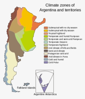 Climate Of Argentina - Argentina Climate Zones Map