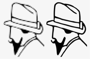 Dibujo Lineal De Tres Personas, Sólo Una Cabeza - 5+