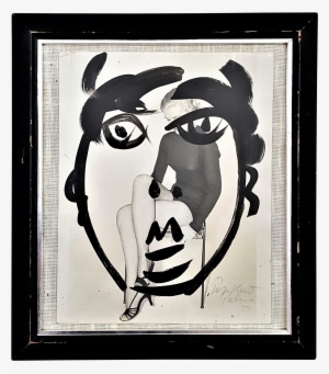 Extremely Rare And Erotic Original Peter Keil Painting - Painting