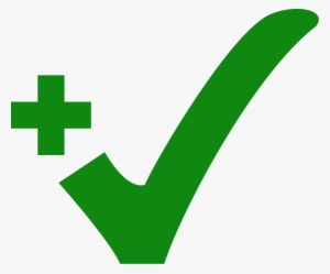 Green Check Plus - Check Plus Clipart