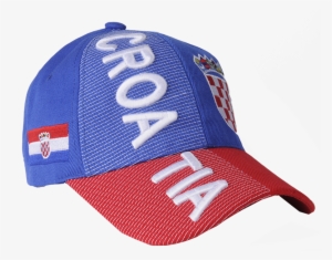 Blue Croatia 3d Embroidery Hat - Croatia Hat