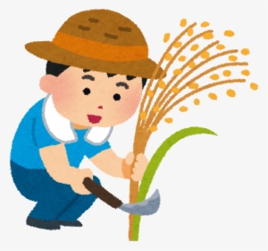 Furikake1 - 稲刈り イラスト