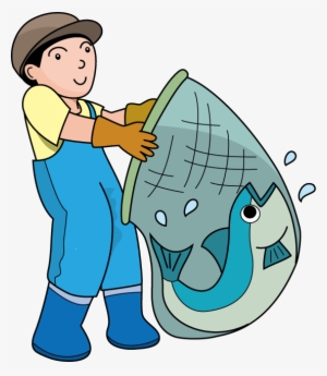 Fishing Net Clip Art - Fish In Net Clipart