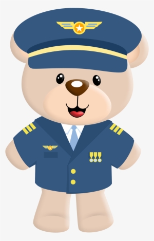 A D E B Cc F - Ursinho Aviador Png