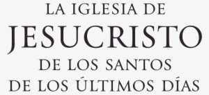 Logo De La Iglesia De Jesucristo De Los Santos De Los