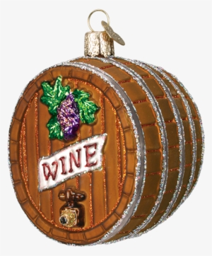 Old World Christmas Wine Barrel Glass Ornament #32067