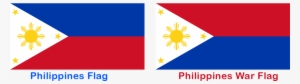 Bandera Filipinas Guerra Paz - Philippines Flag Upside Down