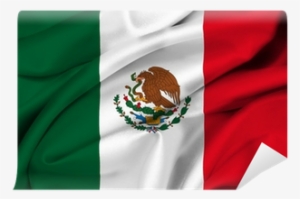 Fototapeta Meksykańska Waving Flag - Elektroplate Mex-oval Mexican Flag Oval Auto Chrome