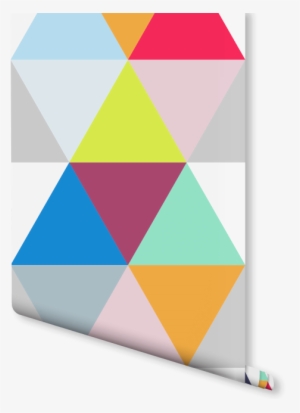 Colorful Geometric Wallpaper - Roll Of Wallpaper Png