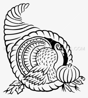 Picture Library Library Production Ready Artwork For - Black And White Cornucopia No Background