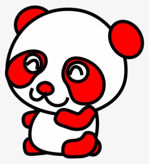 Face Clipart Red Panda - Red And White Panda