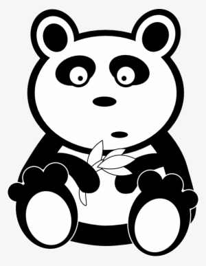 Graphic Library Stock Clip Art - Panda Clipart Black And White