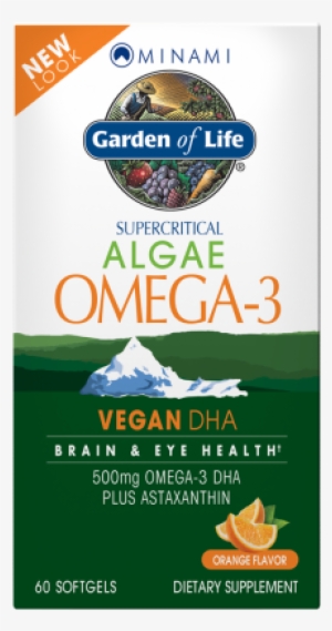 5425018610907 - Minami Algae Omega-3 Vegan Dha Orange - 60 Softgels