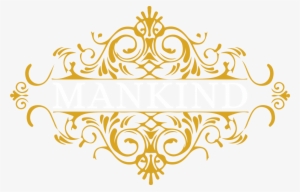 Gold Floral Design Png - Vintage