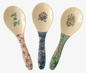 Melamine Salad Spoon In 3 Assorted Boogie Prints Rrp - Spoon