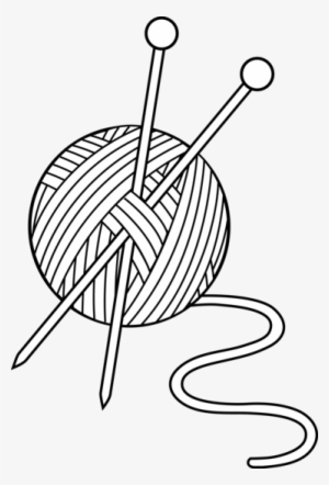 Clip Art Ball Of Yarn Clipart - Wool Black And White