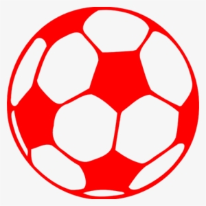 Clipart Ball Red - Red Soccer Ball Png