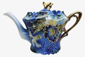 Exquisite & Scarce Rs Prussia 1900 Cobalt Blue, With - Teapot