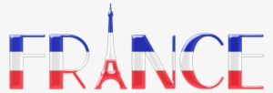 Graphic Black And White Typography Enhanced Big Image - France Eiffel Tower Clip Art