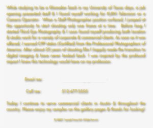 While Studying To Be A Filmmaker Back In My University - Photography