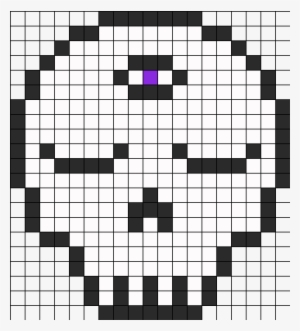 Third Eye Skull Perler Perler Bead Pattern / Bead Sprite - Skull Perler